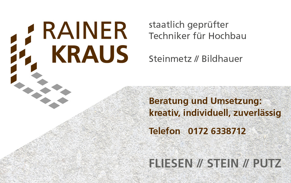 RAINER KRAUS  //   Fliesen // Stein // Putz